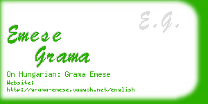 emese grama business card